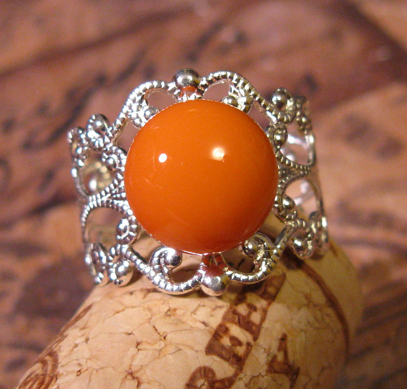Stylish Orange Rings Here Everythink Is Stylish